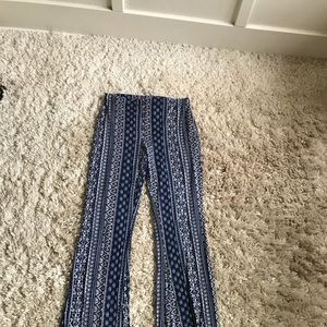 Tillys Girls blue flare pants